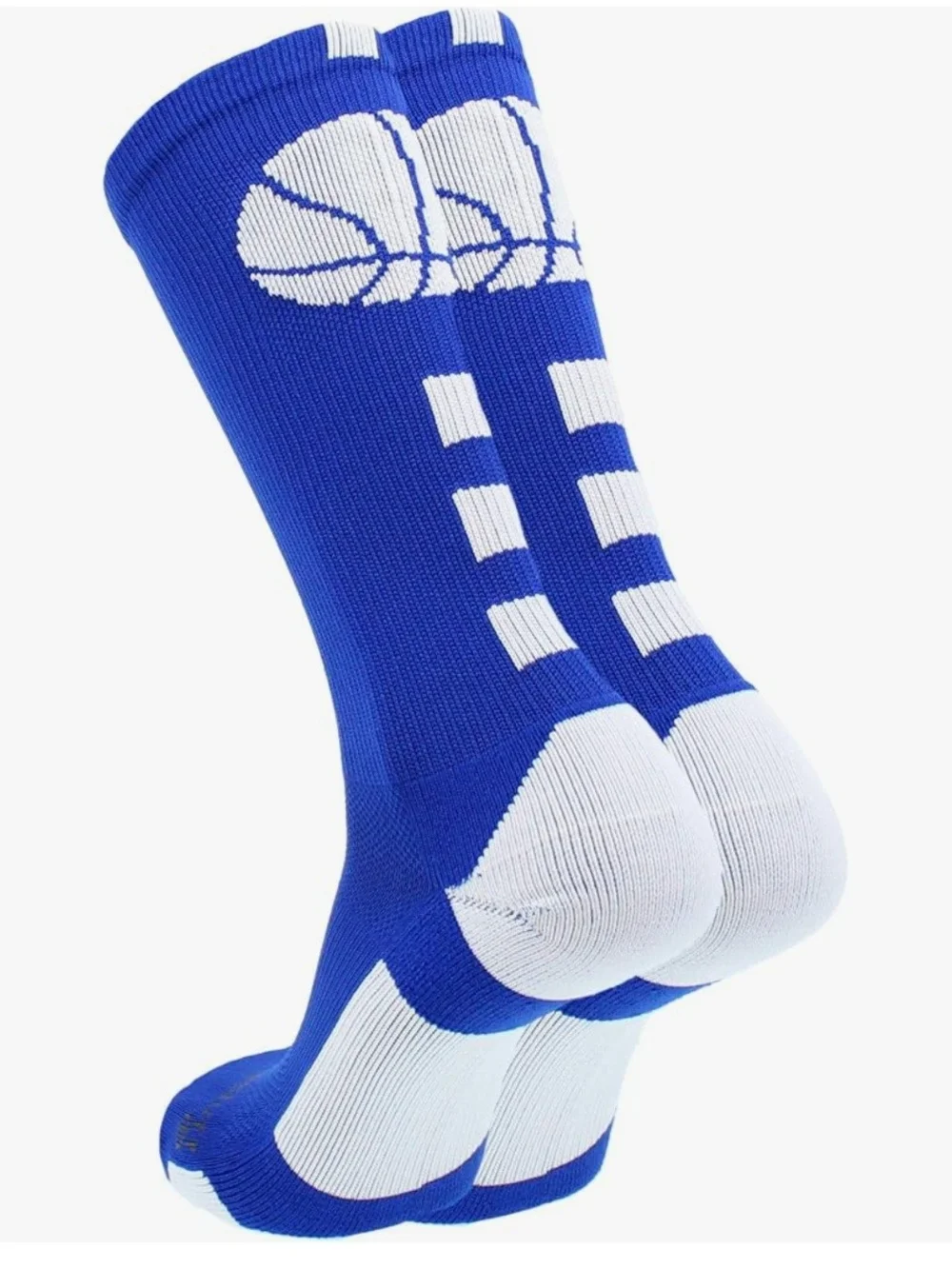 Blue Performance Basketball Crew Socks - Madsportsstuff
